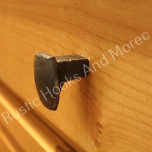 Railroad Spike Cabinet Knob, Railroad Spike Drawer Pull, Railroad Spike, Rustic Drawer Pull, Unique Drawer Pull, Unique Knob, Cabinet Knob.