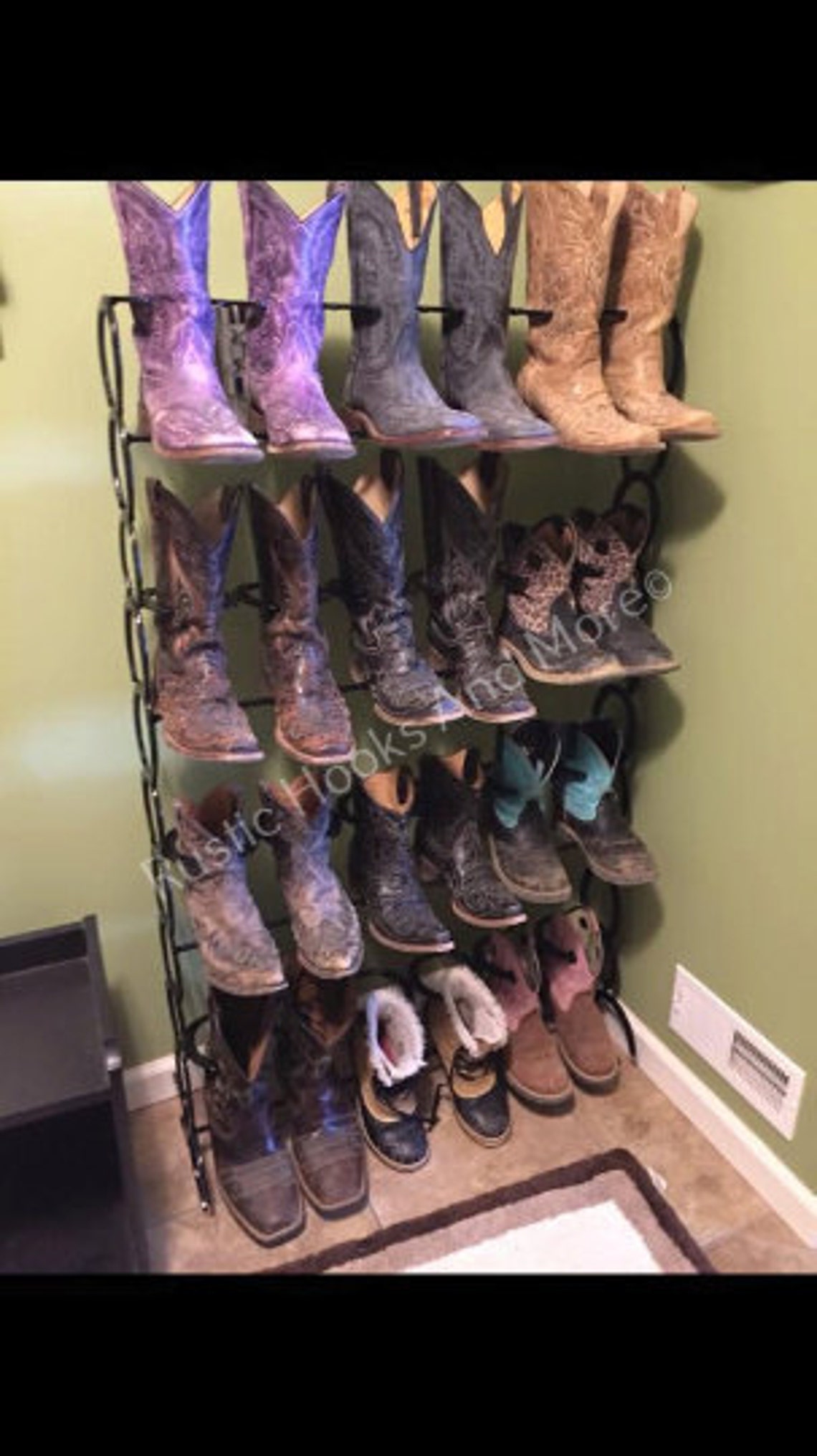 Free Shipping. Horseshoe Boot Rack. 12 Pair Boot Rack. Etsy