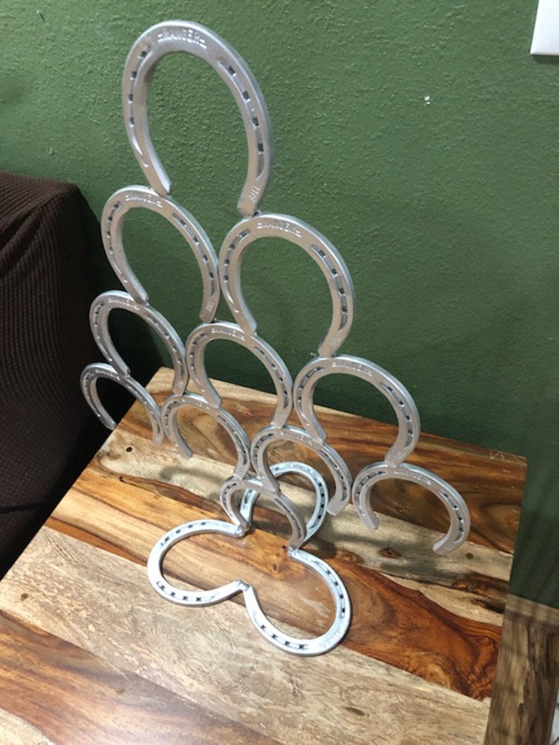 Horseshoe Christmas Tree, FREE FED EX Horseshoe Table Topper, christmas tree table topper image 3