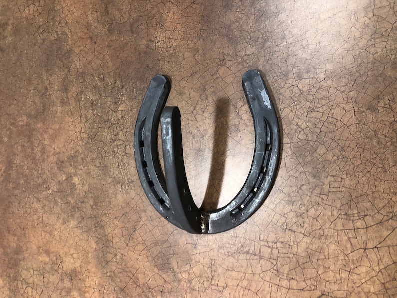 Welded Horseshoe Hook, Horseshoe Rack, Horseshoe Hanger, Horseshoe Tack Hook, Western, Cowboy, Farm Raw Steel