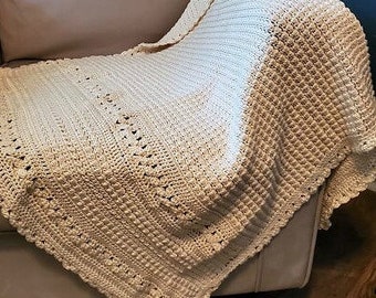 Patrón de manta de bebé a crochet, patrón de crochet, patrón de manta de bebé, patrón de crochet de manta de bebé tradicional, punto de bayas (patrón PDF)