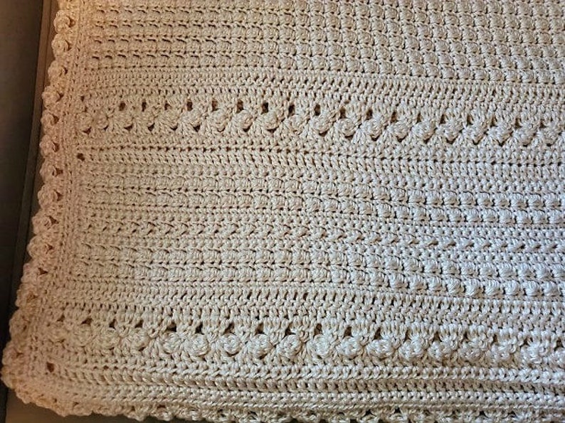 Baby Blanket, Crochet pattern, Crochet Baby Blanket, Baby Blanket Pattern, Crochet Pattern, Heirloom Baby Blanket, Baby Shower Gift image 5