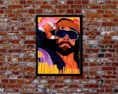 Space is the place - LIMITED 12" x 16" High Quality Giclée Print of "Macho Man" Randy Savage