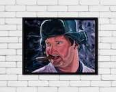 Uncle Eddie - 16" x 12" Original Oil Painting of Uncle Eddy from Christmas Vacation - Frame Included