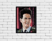 Egon From The Ghostbusters - Original 12" x 16" Oil Painting - FRAME INCLUDED