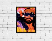 Space is the place - LIMITED 12" x 16" High Quality Artist Edition Giclée Print of "Macho Man" Randy Savage