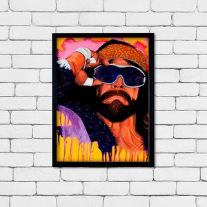 Space is the place - LIMITED 12" x 16" High Quality Artist Edition Giclée Print of "Macho Man" Randy Savage