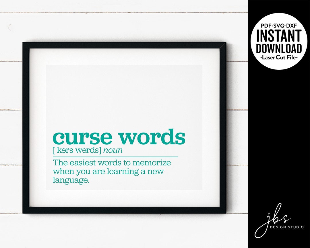 The meaning of curse words.