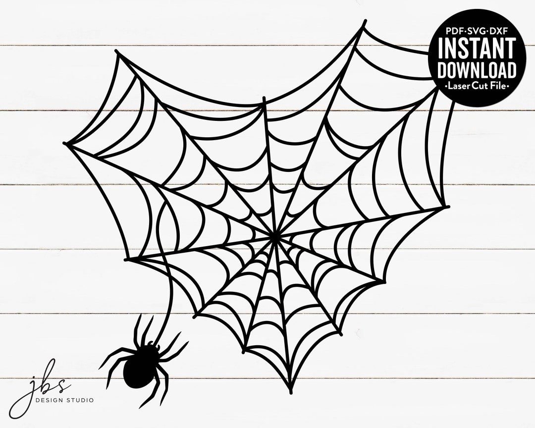 Spider Web Heart Cut File, Laser Cut File, Instant Download, SVG/DXF ...