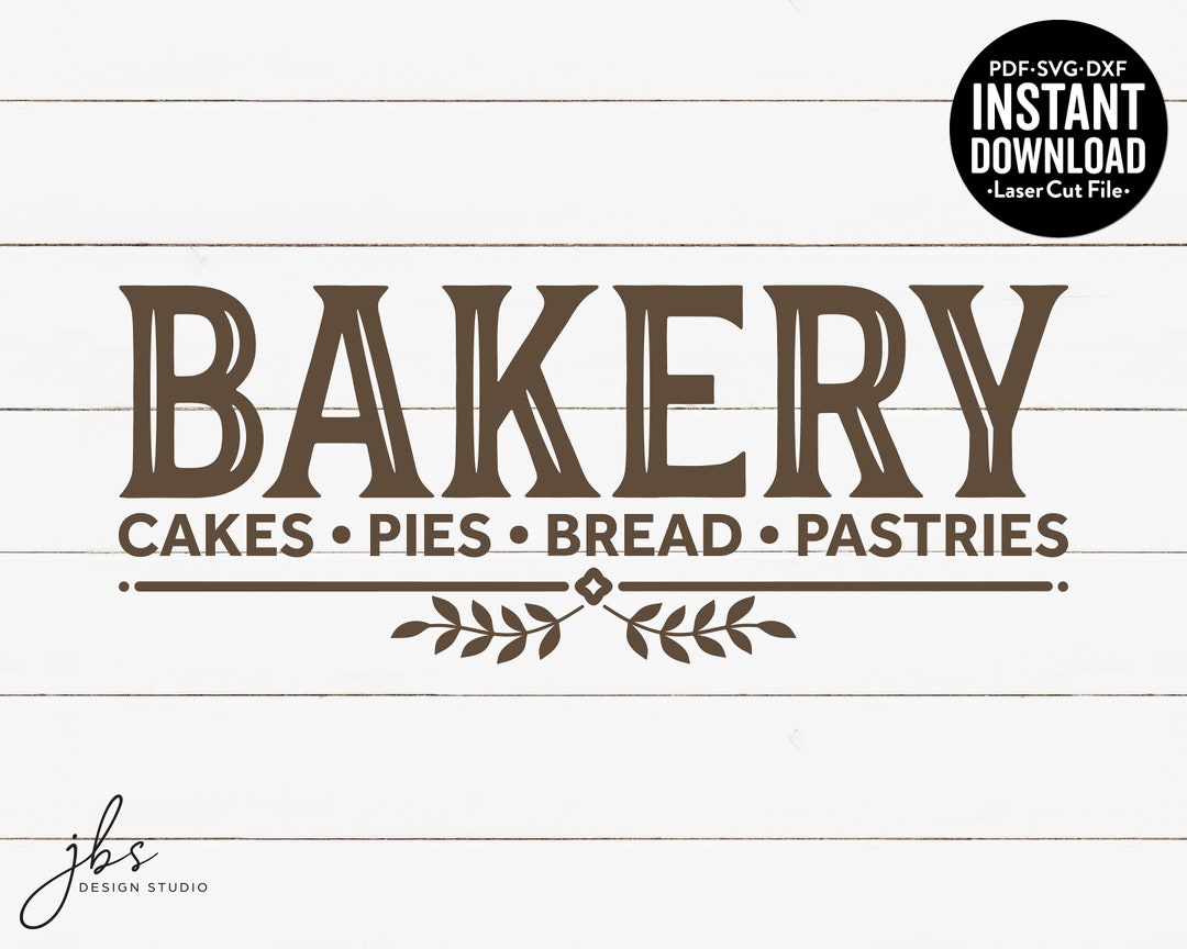 Bakery Cut File, Laser Cut File, Instant Download, SVG/PDF/DXF - Etsy