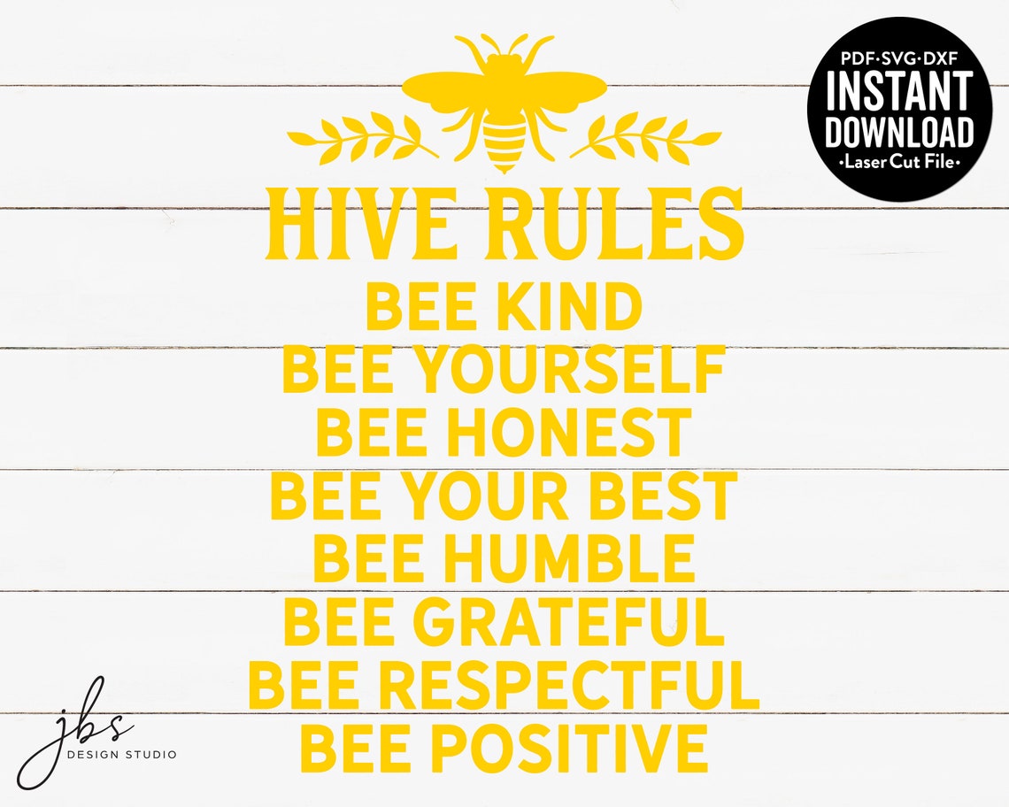 Bee Hive Rules Cut File Laser Cut File Instant Download | Etsy