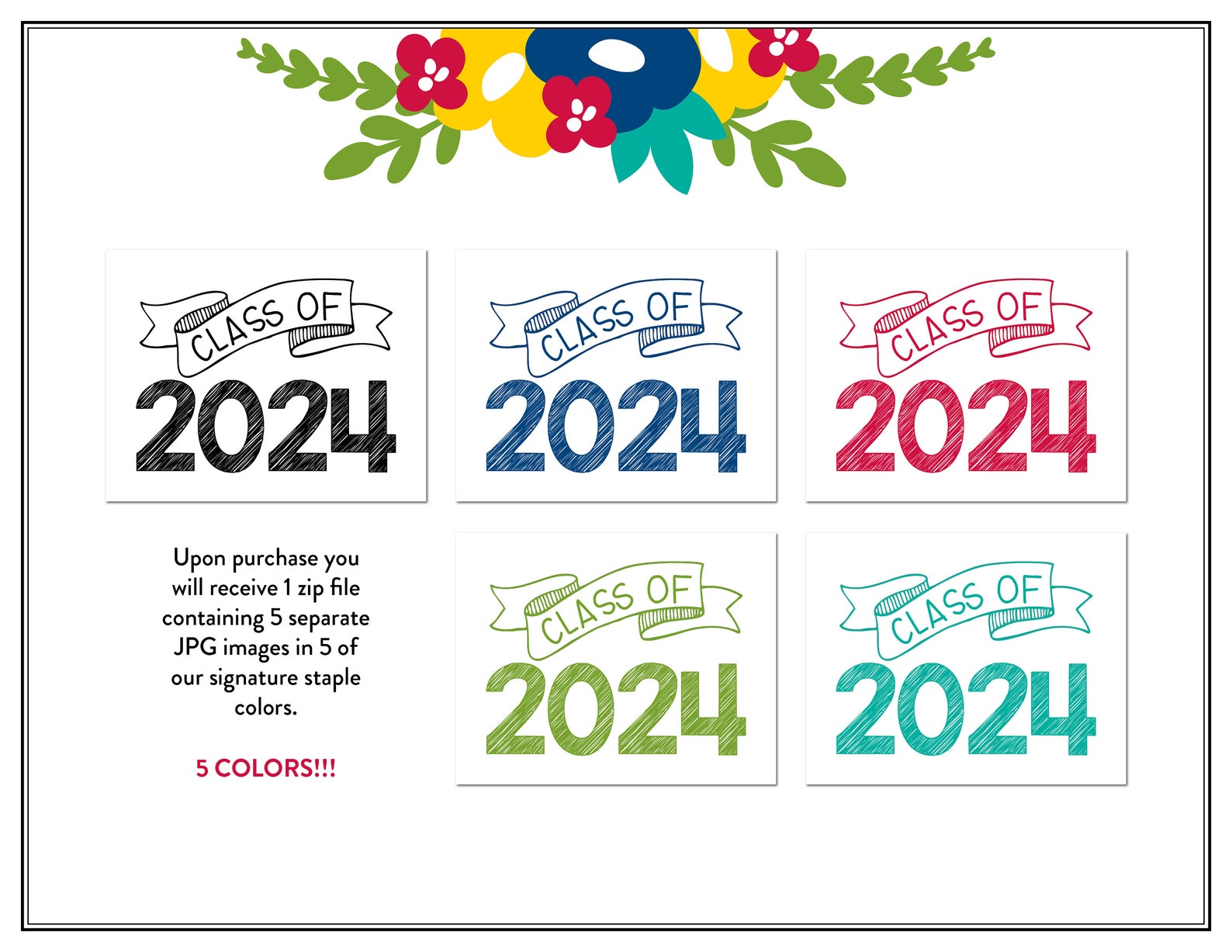 Back to School First Day of School Class of 2024 Photo Prop Etsy