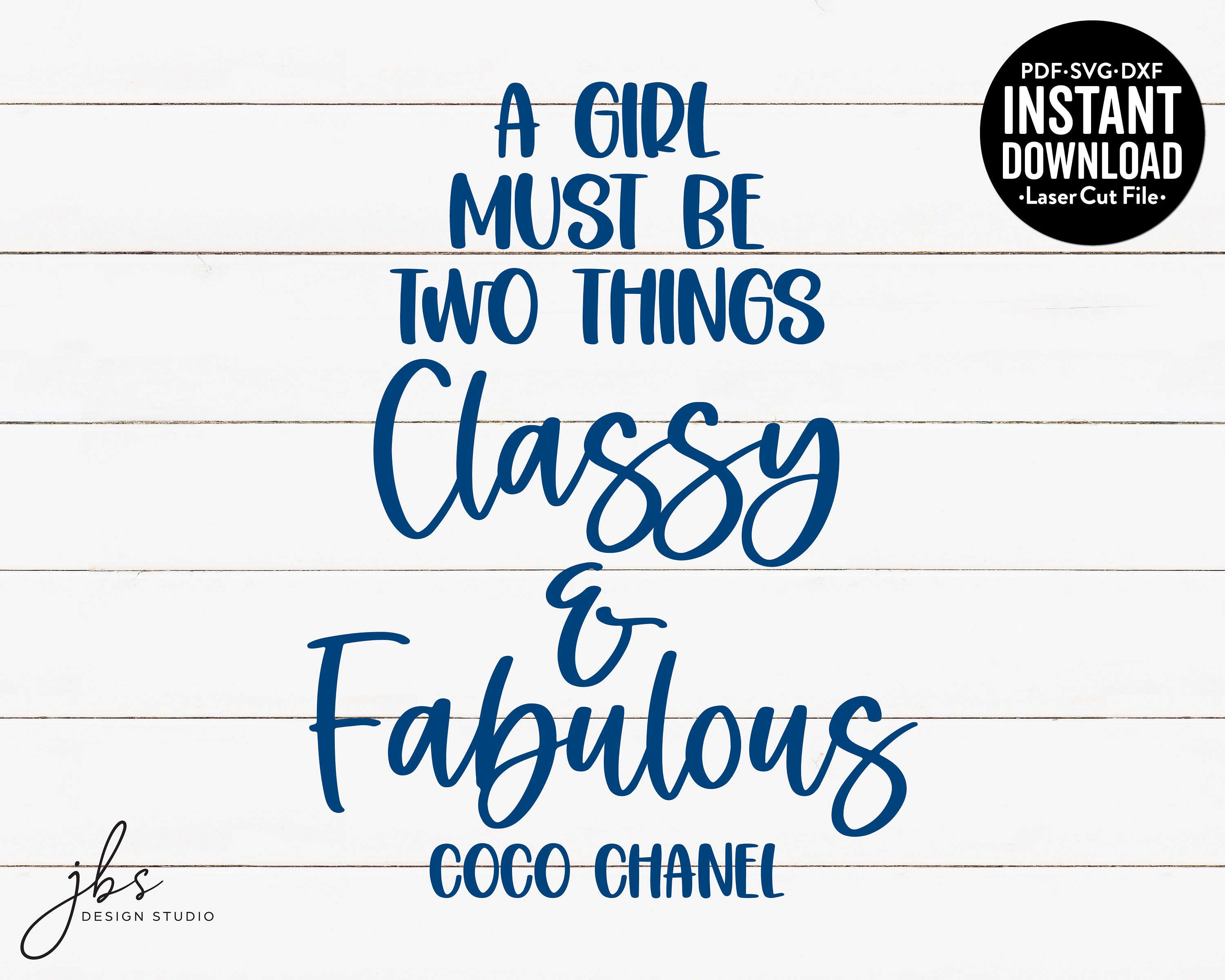 A Girl Must Be Two Things Classy & Fabulous Coco Chanel Cut 