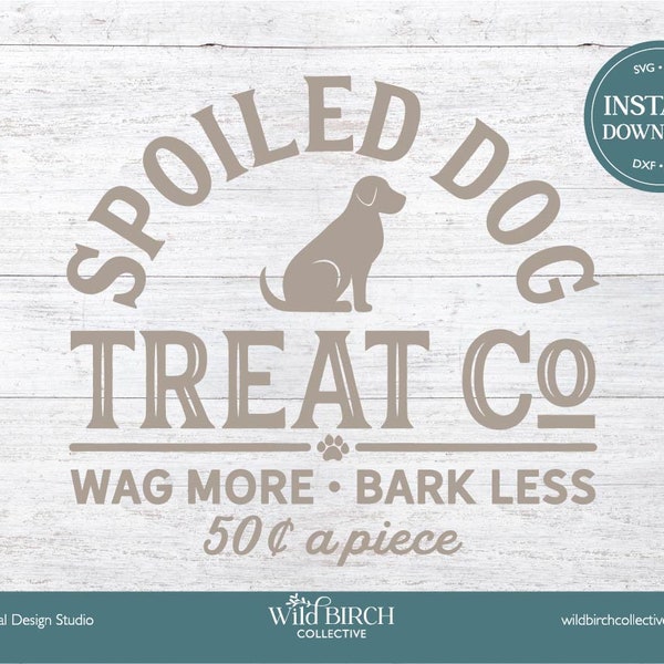 Spoiled Treat Dog Co. Cut/Laser/Sublimation/Screen Print;  Instant Download, SVG/PNG/DXF