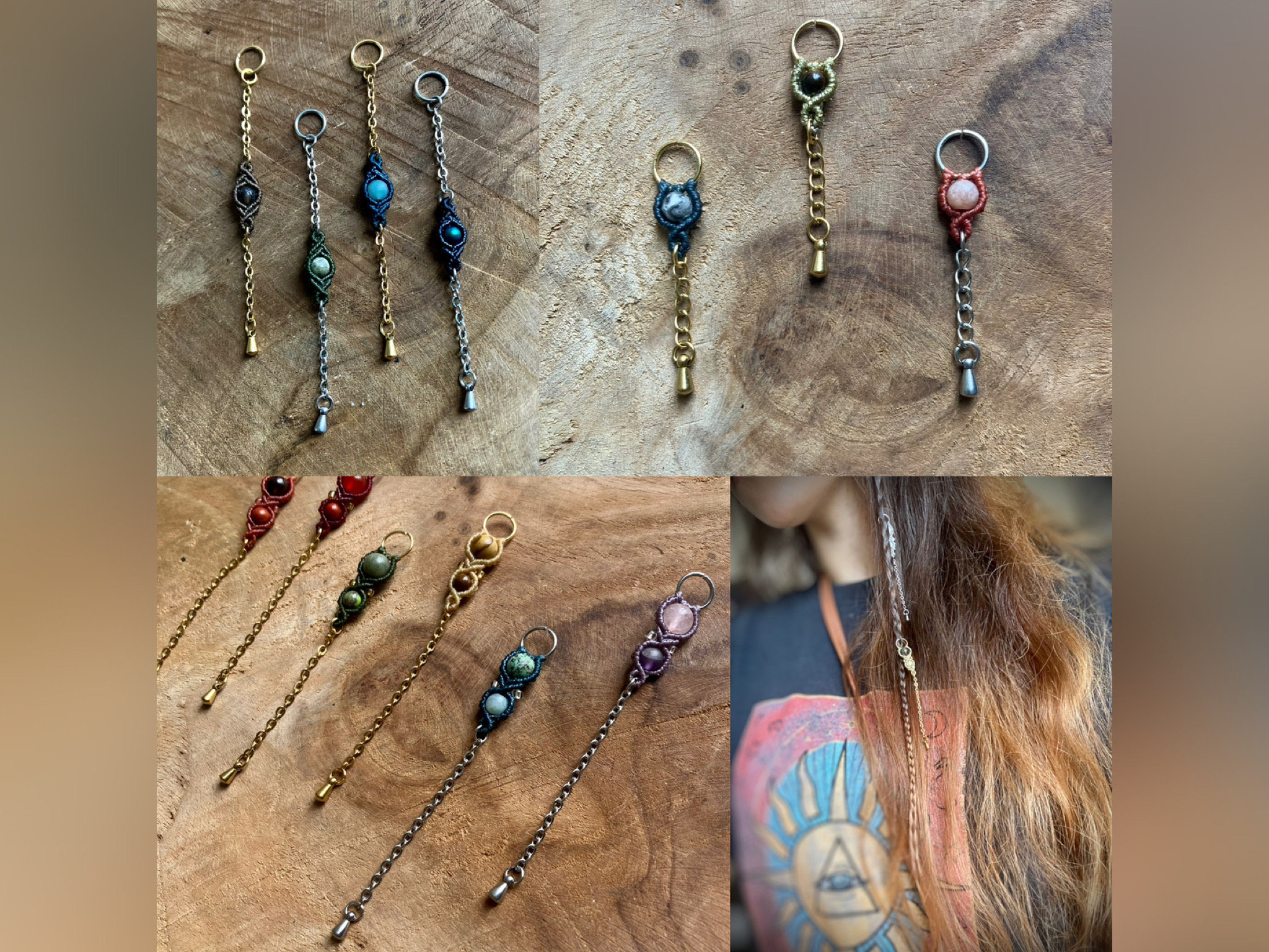 Arokimi Colorful Beads for Bracelets, Hair Braids, UK