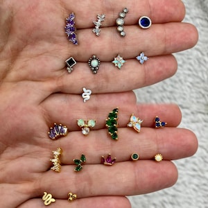 Piercings oreilles, piercings tragus, helix, lobe, conch, anti helix, flat, snug, piercings pierres, boho, ethnique