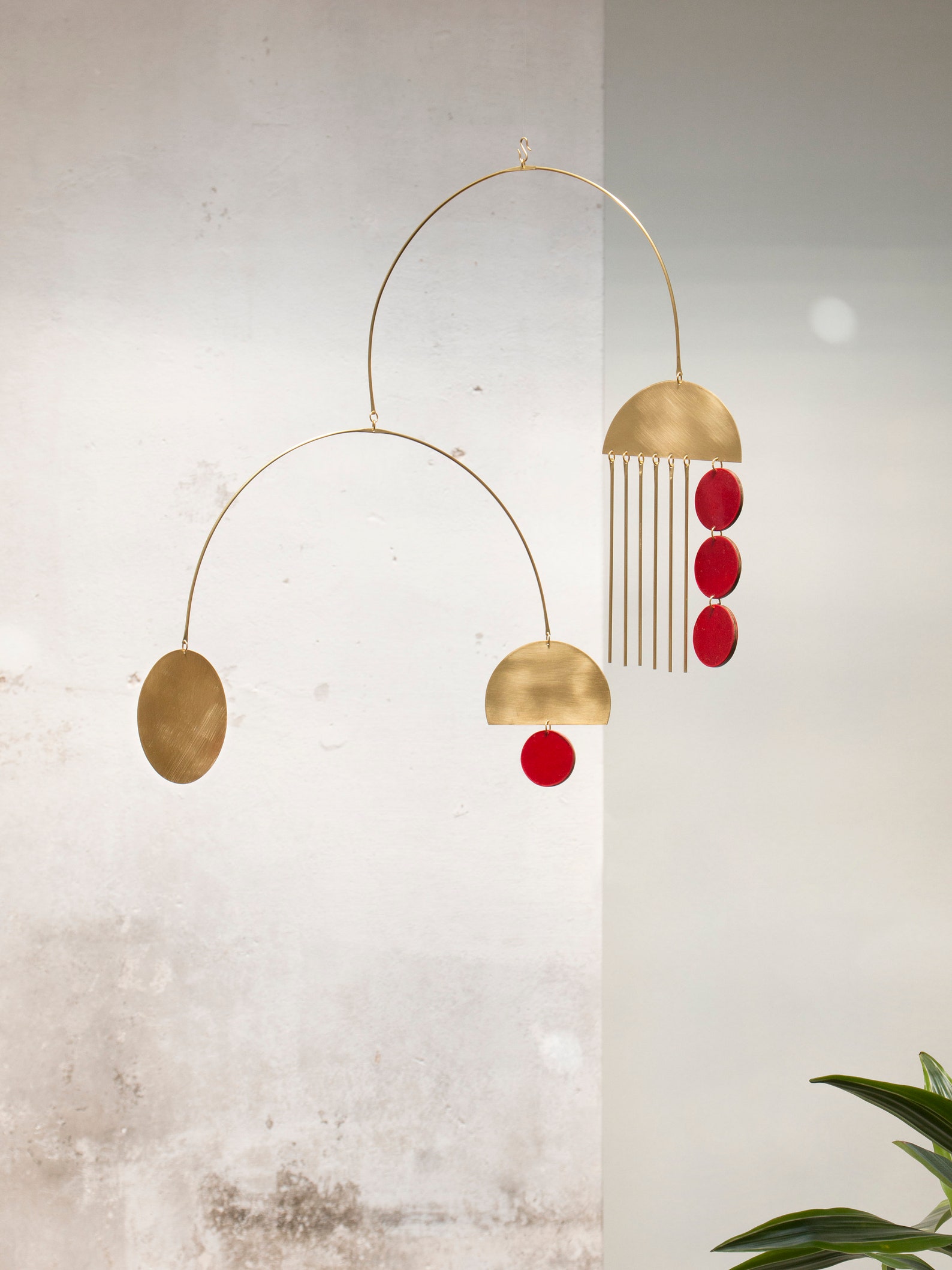 Schwarzes Hängendes Mobile für Erwachsene goldene Etsy.de