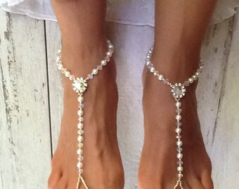 Barefoot Sandals Lady Isabella Barefoot Sandel Beach Wedding | Etsy