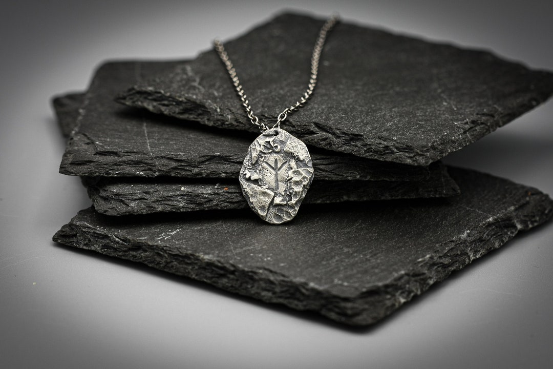 Silver Rune Pendant, Personalised Viking Necklace, Jewellery - Etsy