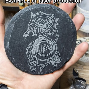 Lupo vichingo Fenrir vettoriale SVG per incisione laser (download digitale) immagine 3