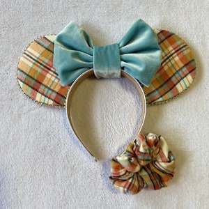 Light autumn plaid Mouse Ears (inspired)