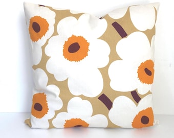 Double sided 16” MARIMEKKO PIENI UNIKKO pillow cover. 100% cotton fabric. For cushion size 40x40 cm (16”x16”)