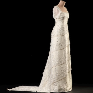 Hand embellished dress. Titanic wedding dress