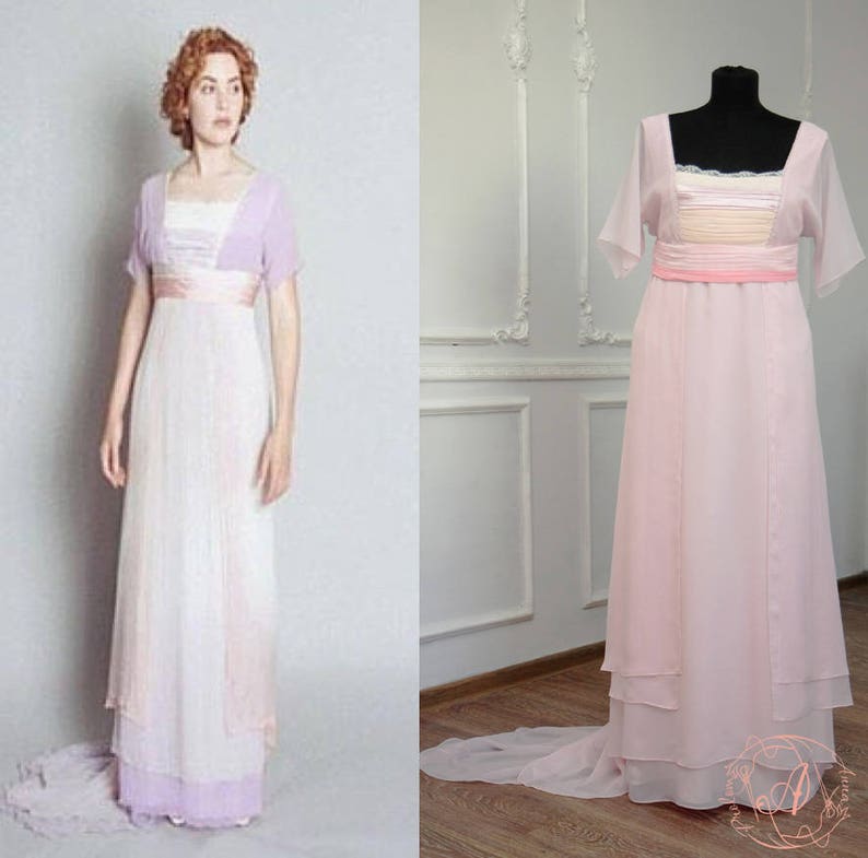 Titanic Dresses & Costumes | 1912 Dresses, Somewhere in Time Titanic swim dress Titanic dress movie Titanic cosplay costume Edwardian dress $400.00 AT vintagedancer.com