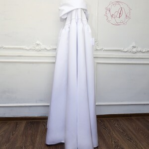 Long White Cloak Wedding Capelet Satin Bridal Cape Medieval - Etsy