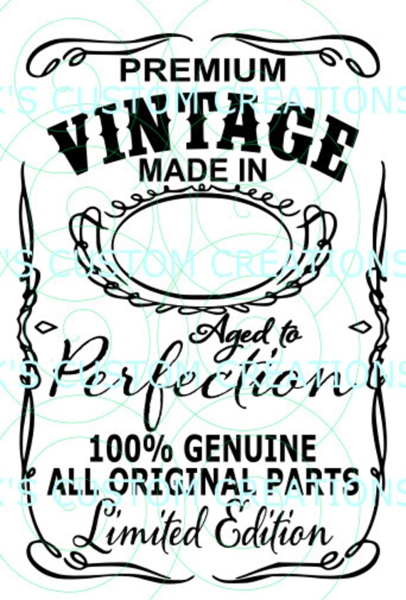 Download Premium Vintage MADE in Blank Year Aged to Perfection | Etsy