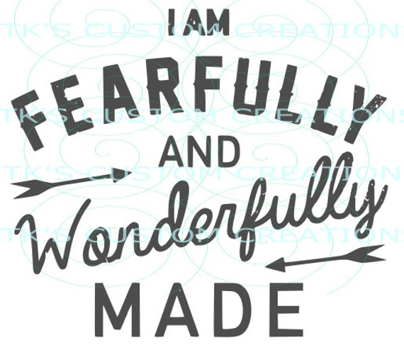 Fearfully and Wonderfully Made | Etsy