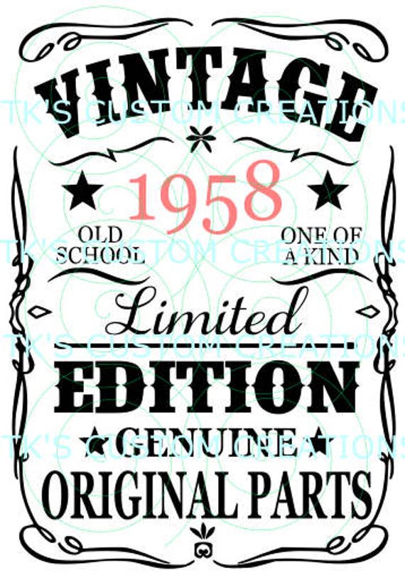 Download Vintage envejecido a la perfección año puede ser editado. | Etsy