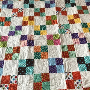Blocks of polka dots