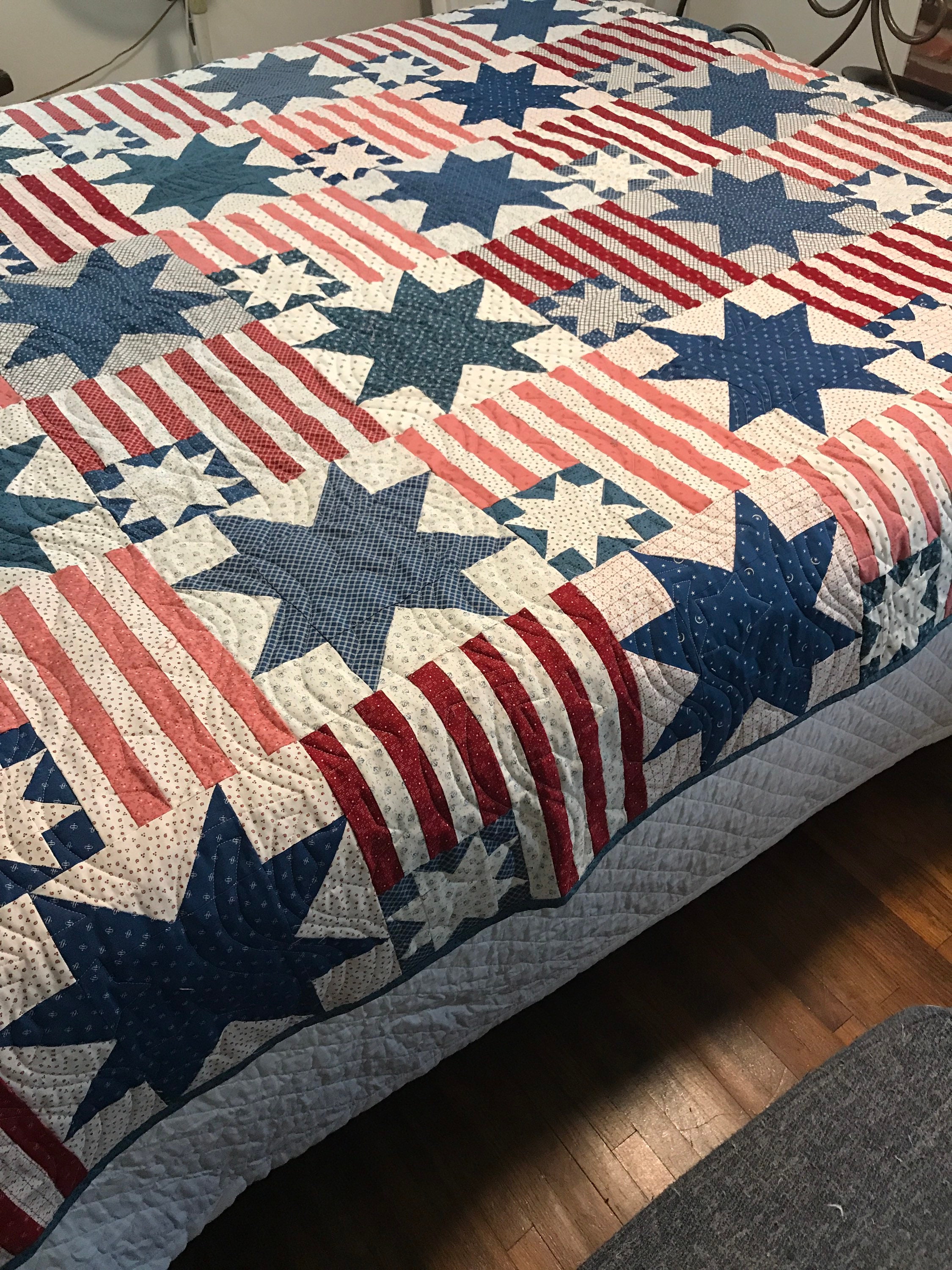 Country Americana Quilted Sofa Cover NCU0NTD1678