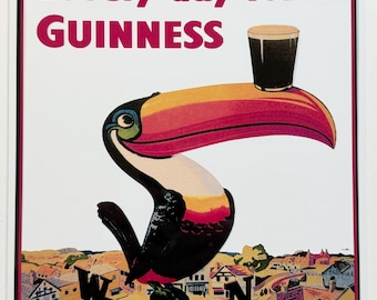 Metal Vintage Style Wall Sign - Lovely Day For A Guinness Toucan, 10 x 8 inch [GUIN8]