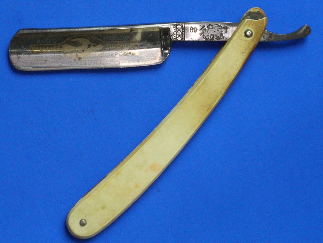 Collini Razor Antique Victorian Colibri 60 Razor With Original Case, Cut-throat Razor ...