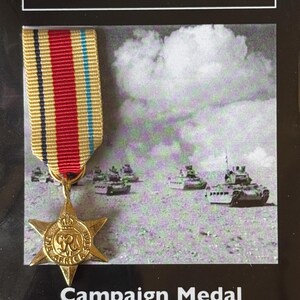 REPRODUCTION Étoile de la Seconde Guerre mondiale, Seconde Guerre mondiale, étoile d&#39;Afrique, médaille de guerre britannique miniature 20 mm *[CMAS]