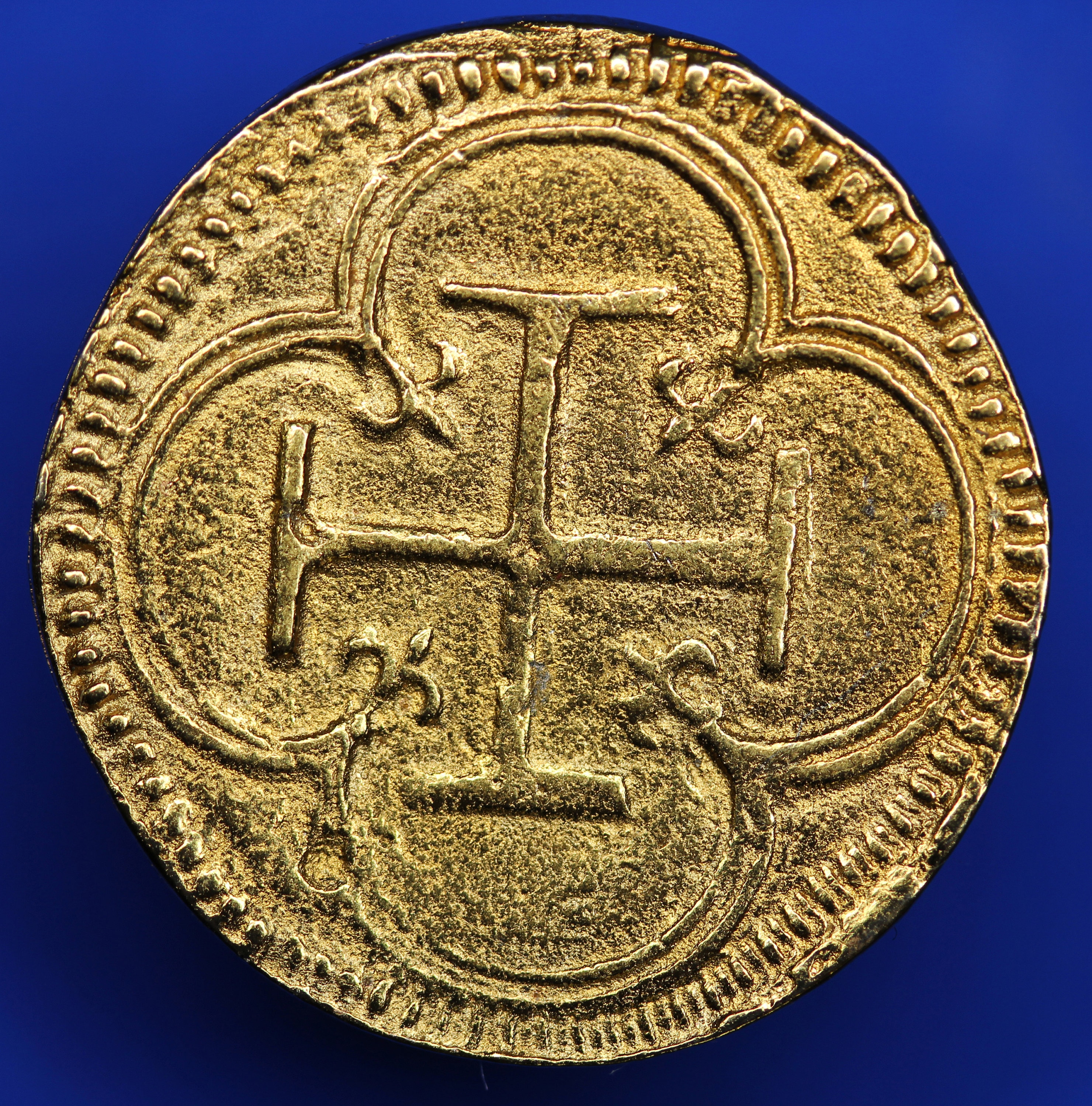 REPRODUCTION, Replica - Gold Doubloon Spanish colonial 2 Escudos