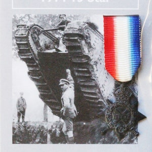REPRODUCTION British War Medal 1914 1919 Miniature WW1 1914-1918 Star 23mm *[CM14S]