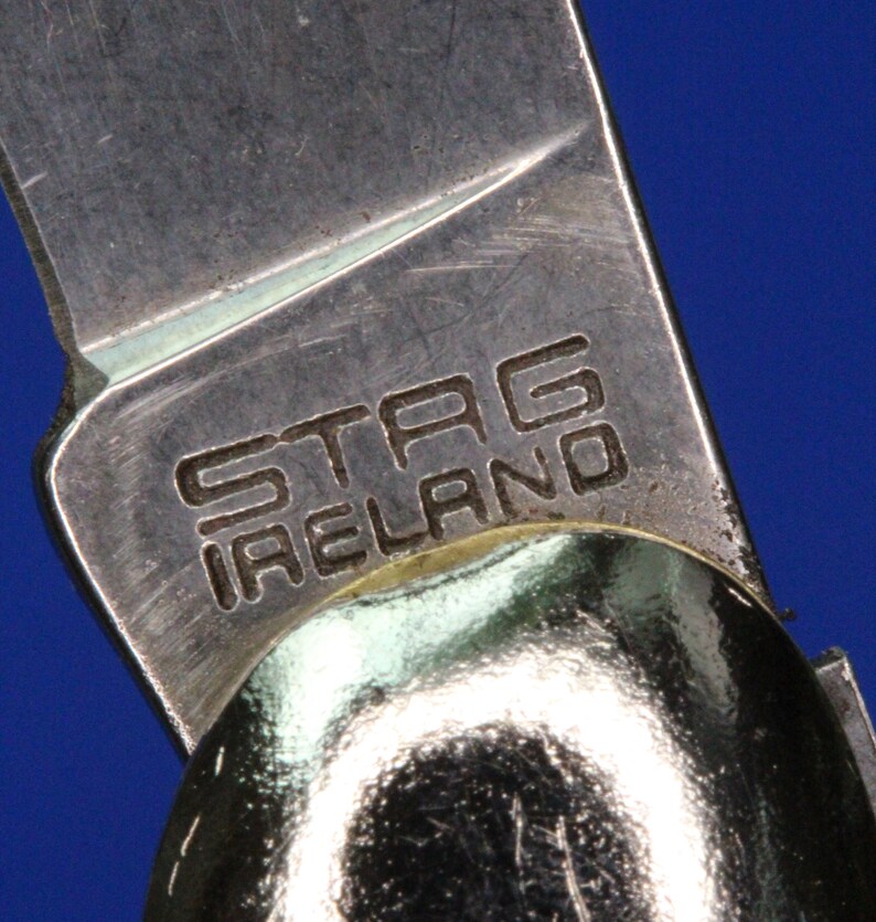 Irish Made Stag Ireland Folding Fishknife Folding Knife Etsy