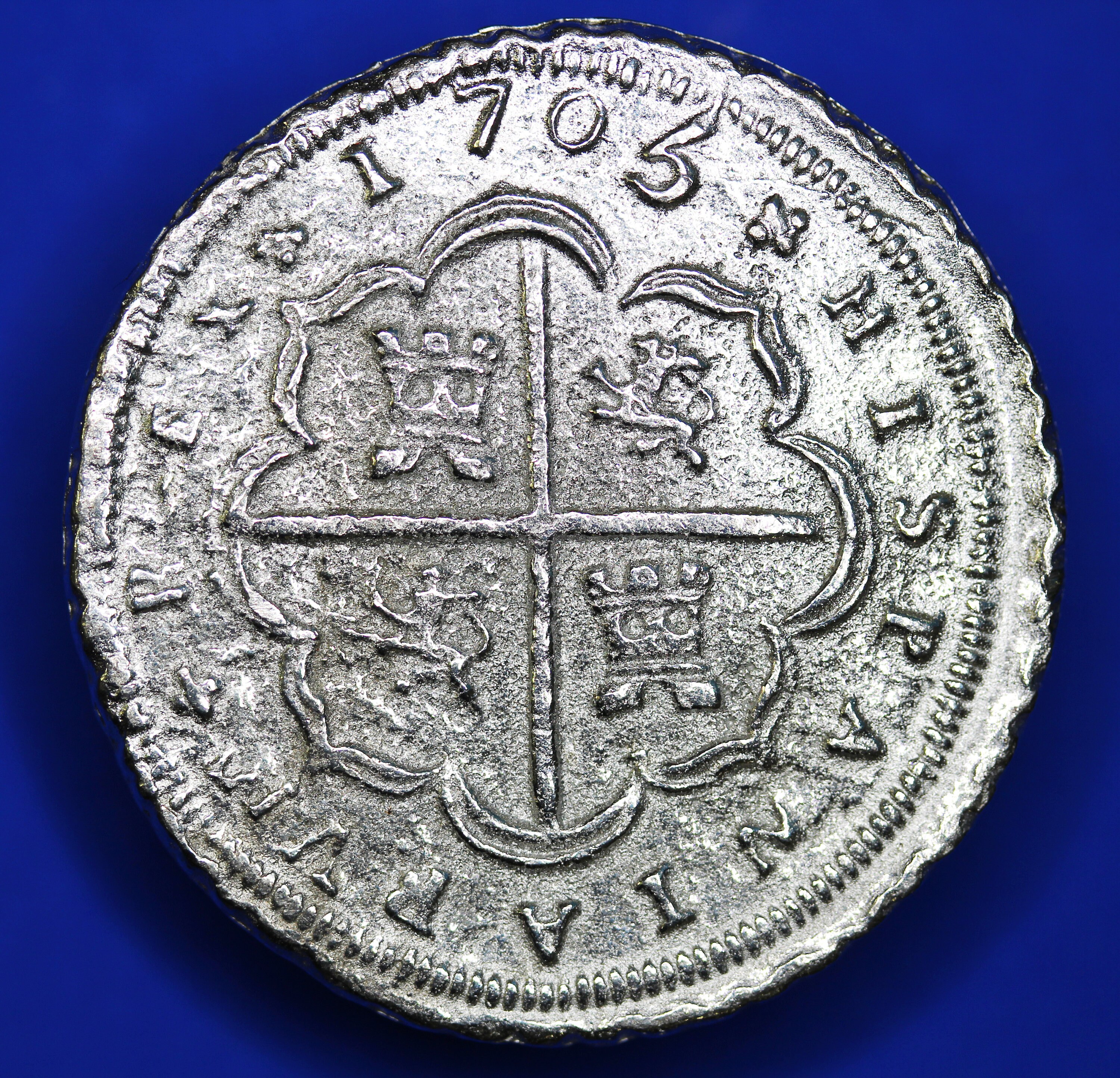 REPRODUCTION, Replica - 1705 Philip V 8 VIII Real Seville (35mm