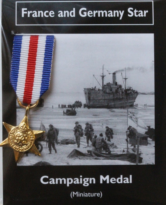 Miniature Reproduction France And Germany Star Campaign Medal