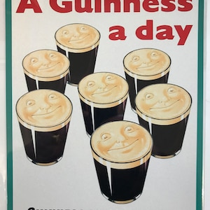 Metal Vintage Style Wall Sign - Guinness is good for you 10x8 inch [GUIN1]