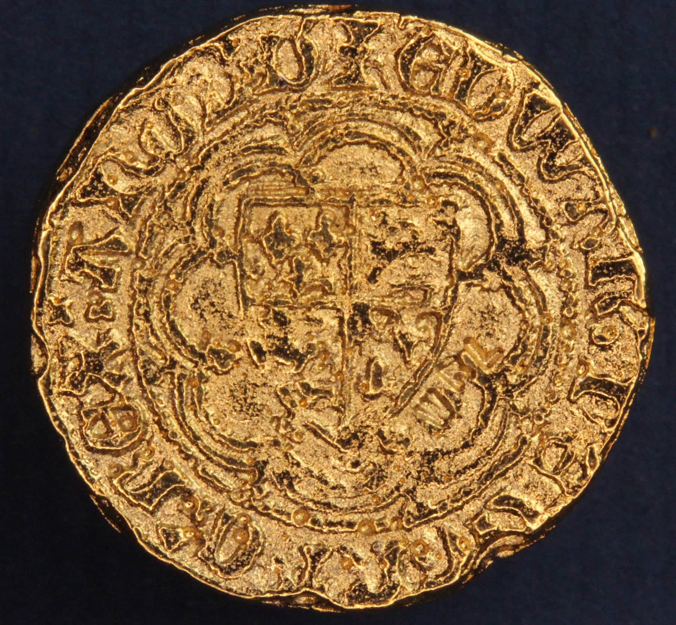 REPRODUCTION Medieval Coin, Replica Edward III Gold Quarter REPRODUCTION Medieval Coin, Replica Edward III Gold Quarter