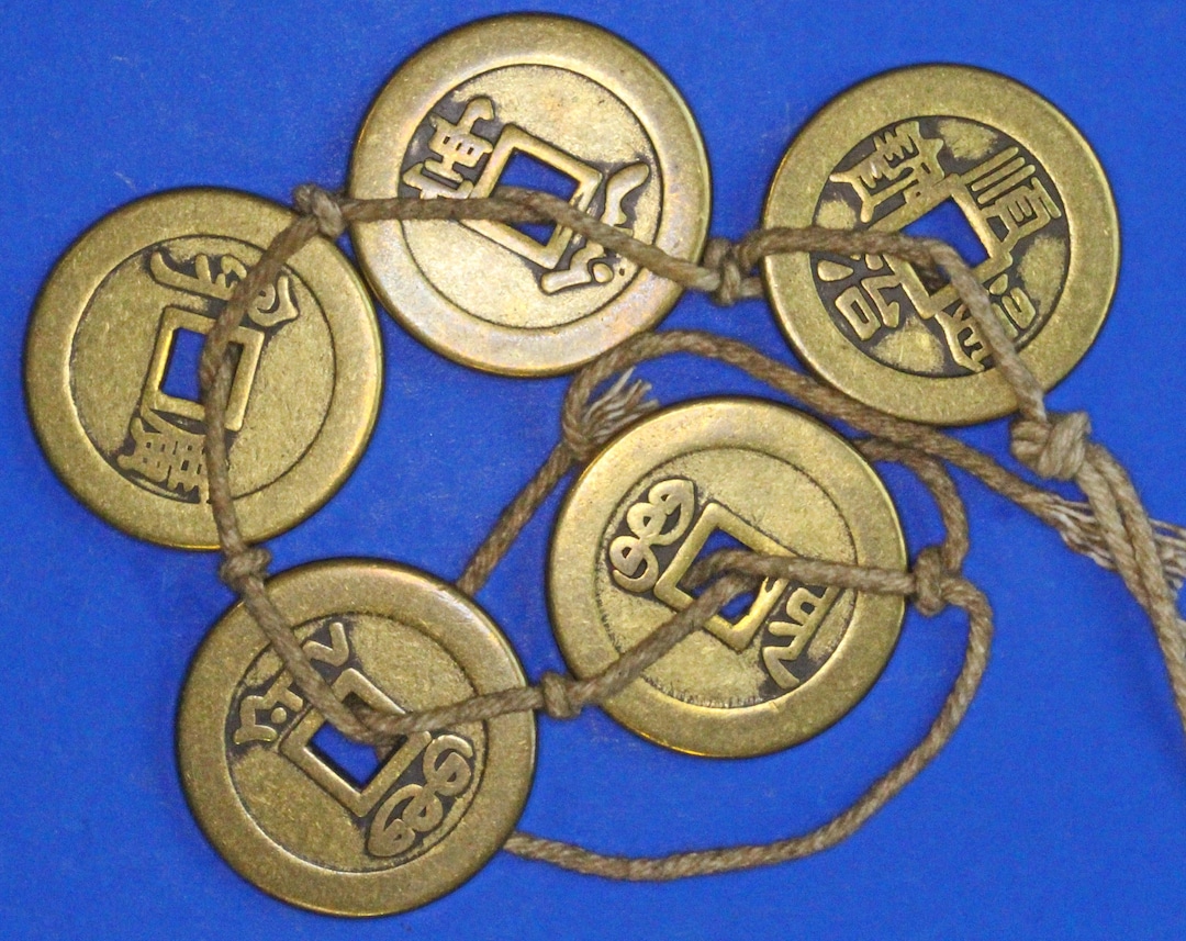 Replicas Chinese Feng Shui Brass Coins, 