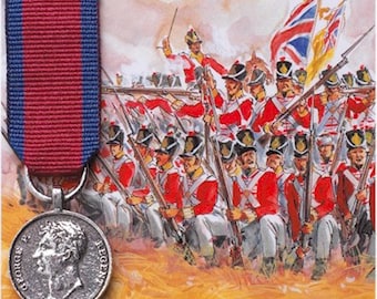 REPRODUCTION Waterloo 1815 Miniature British Medal 18mm *[CMWL]