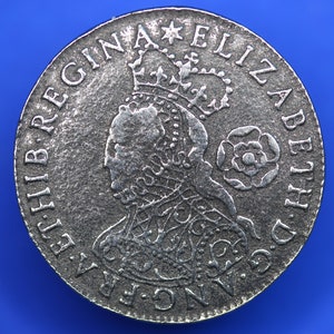 REPRODUCTION 1562 Elizabeth I Sixpence 6d coin 24mm [E16d]