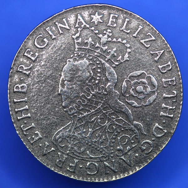REPRODUCTION 1562 Elizabeth I Sixpence 6d coin 24mm [E16d]