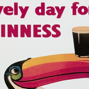 Metal Vintage Style Wall Sign - Lovely Day For A Guinness Toucan, 10 x 8 inch [GUIN8] image 3