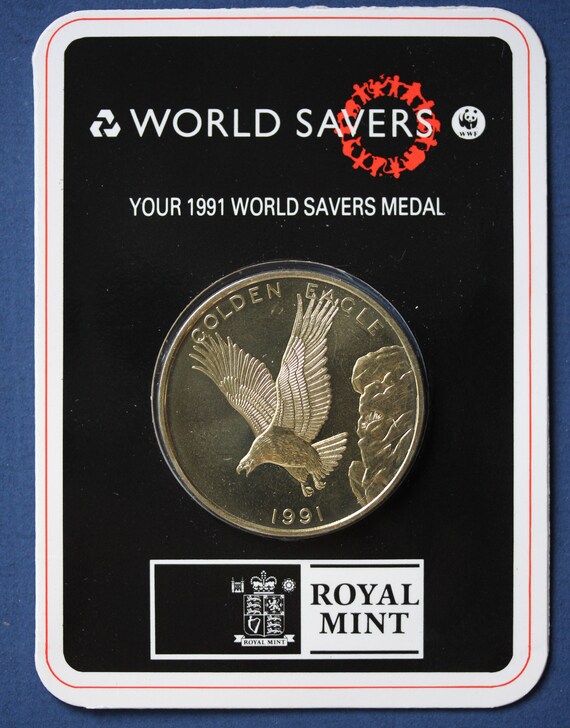 1991 Royal Mint WWF, World Wildlife Fund, World Savers Medal